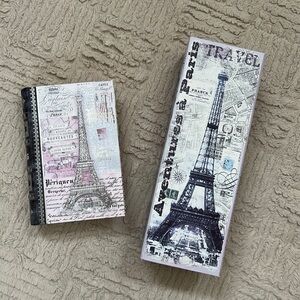 Paris decorative box decor storage, 2 piece, new condition